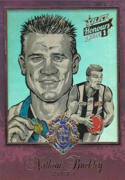 2014 Select AFL Honours Series 1 - Brownlow Sketches #BSK44 Nathan Buckley Front